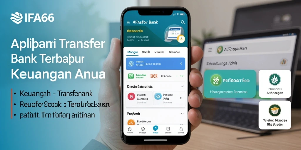 Antarmuka pengguna AIFA66 yang sederhana dan fungsional untuk Transfer Bank.