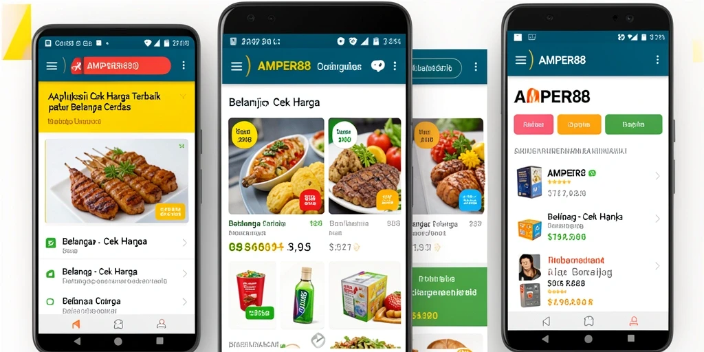 Tampilan antarmuka AMPER88 yang user-friendly untuk pengecekan harga.