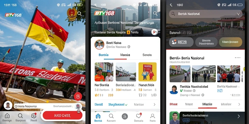 Tampilan antarmuka BTV168 yang informatif dan menarik.