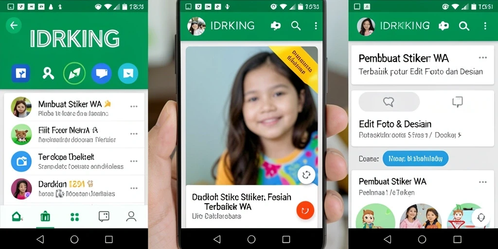 Antarmuka pengguna IDRKING untuk Pembuat Stiker WA yang menarik dan interaktif.