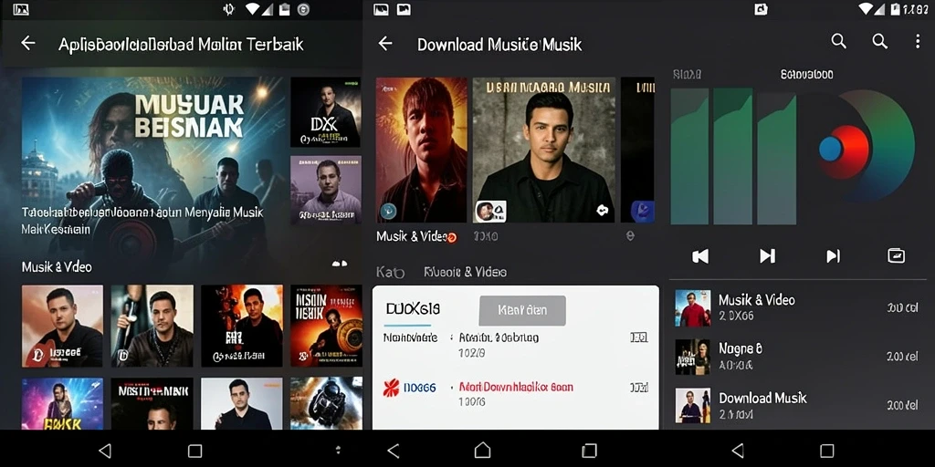 Tampilan antarmuka aplikasi IDX66 untuk Download Musik yang menarik dan fungsional.