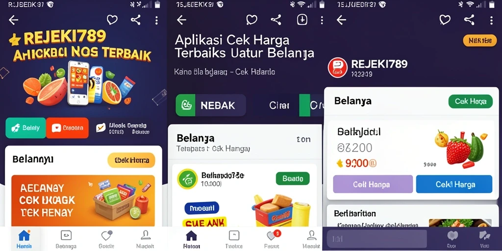 Tampilan antarmuka REJEKI789 untuk cek harga produk yang ramah pengguna.