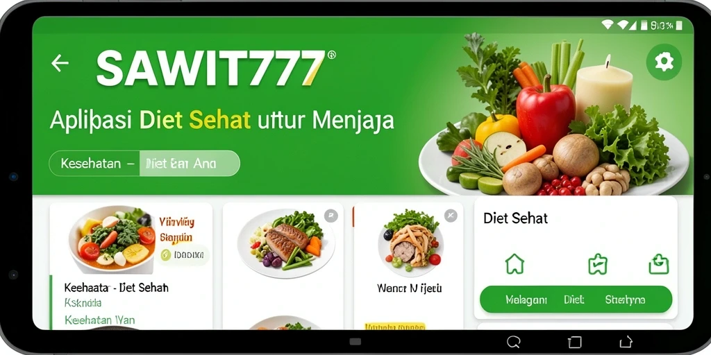 Antarmuka SAWIT777 yang intuitif dan mudah digunakan untuk diet sehat.