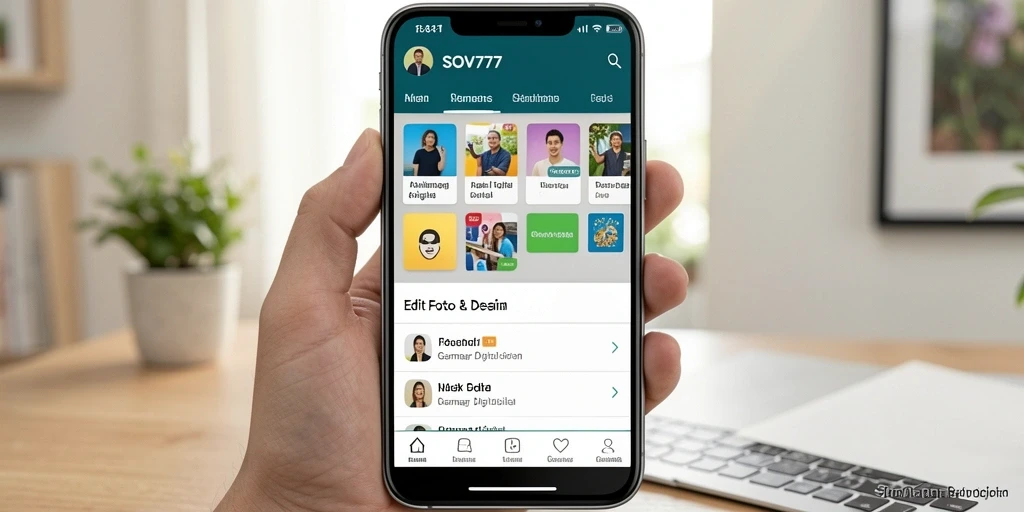 Antarmuka SOV777 yang menarik untuk pengeditan Gambar Digital.