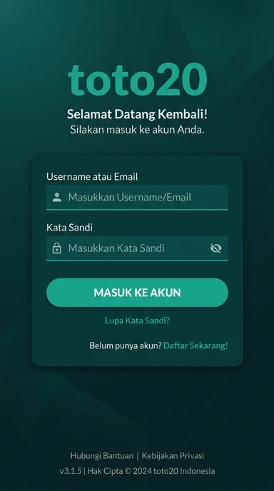 Masuk Akun Toto20 untuk Pengguna Android