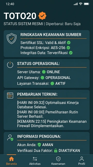 Kanal Resmi Pengunduhan APK toto20 untuk Pengguna Android
