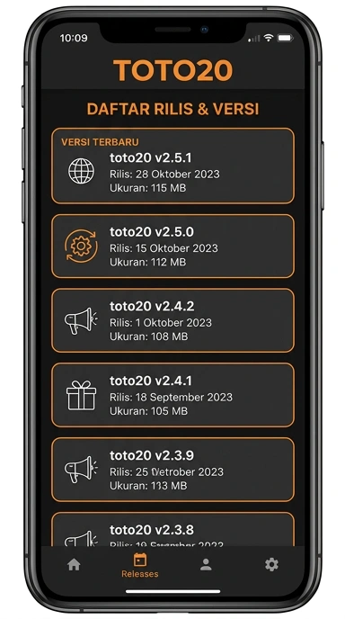 Riwayat Versi Aplikasi toto20 untuk Pengguna Android di Indonesia